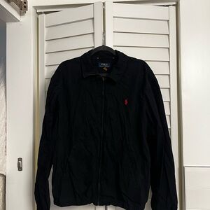 Polo by Ralph Lauren Men's Black Windbreaker